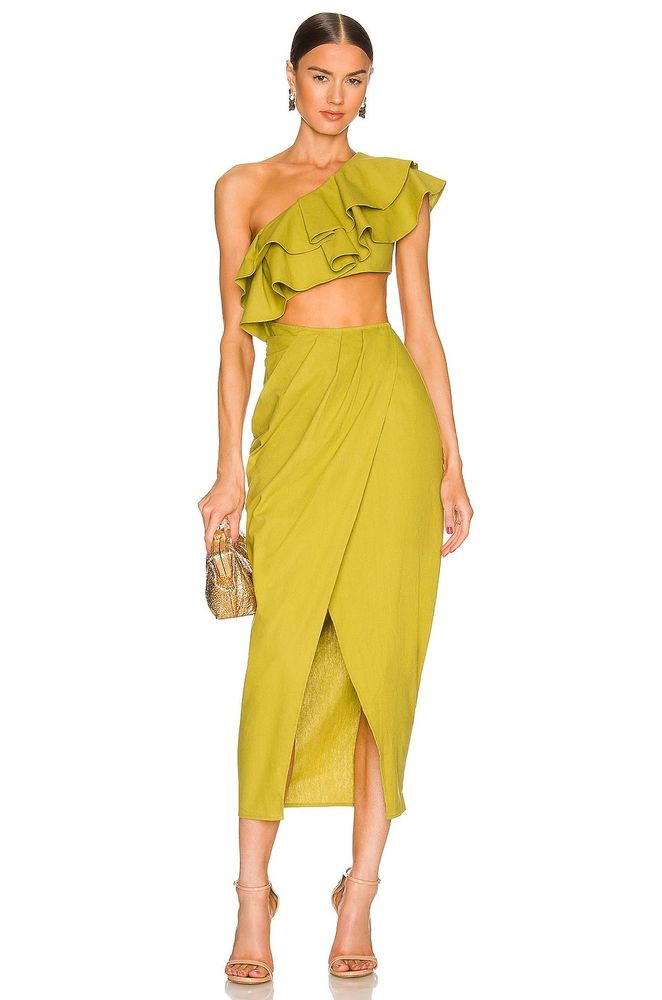 New *DEFECT* YAURA Titi Dress in Green Size UK 8 REVOLVE MSRP $210